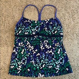 Nike tankini sport swim top